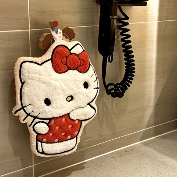 Accessories - Hello Kitty Red Polka Dot Hanging Towel